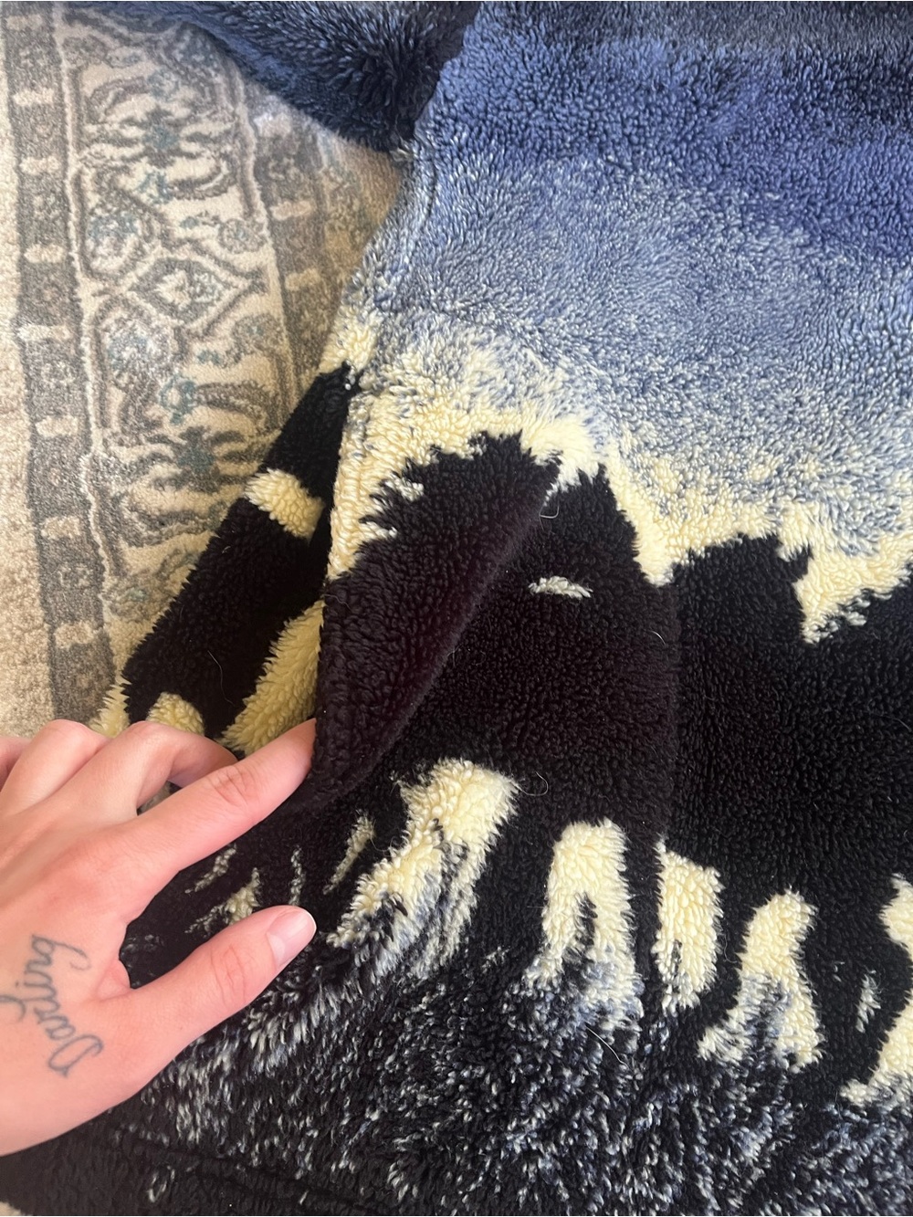 Vintage horse fleece - Picture 6 of 13